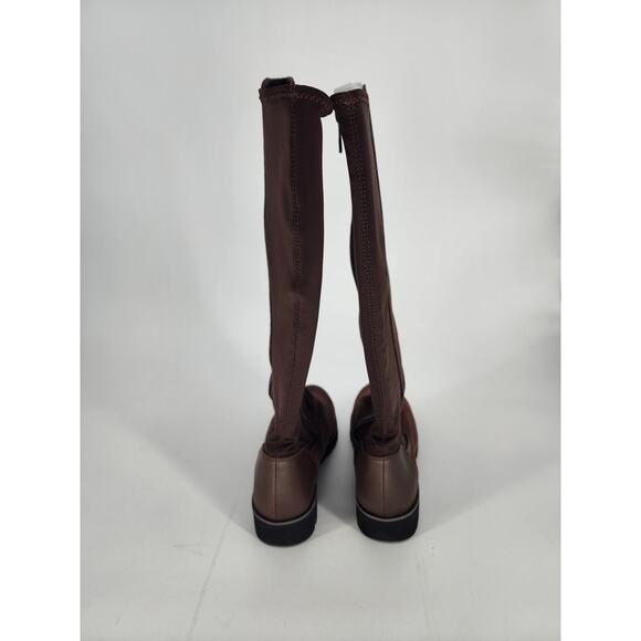 Donald Pliner Erwincs Leather Knee High Brown Boots Size 5.5 - Picture 4 of 14